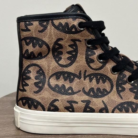 Coach x Guang Yu High Top Leather Sneakers - Picture 7 of 14